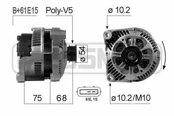 ERA ALTERNATOR 210669A 