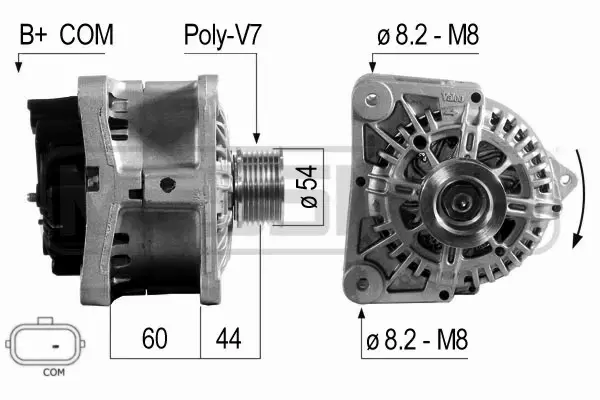 ERA ALTERNATOR 210700A 