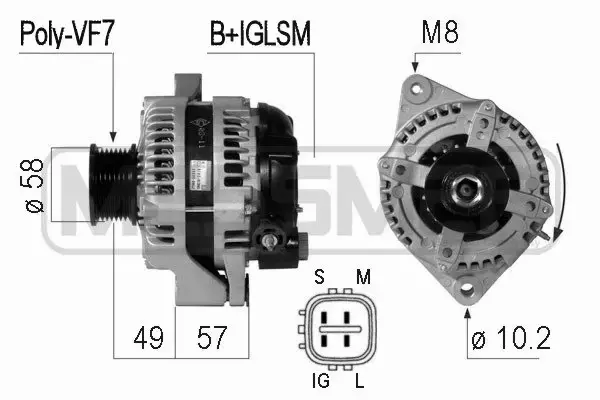 ERA ALTERNATOR 210775A 