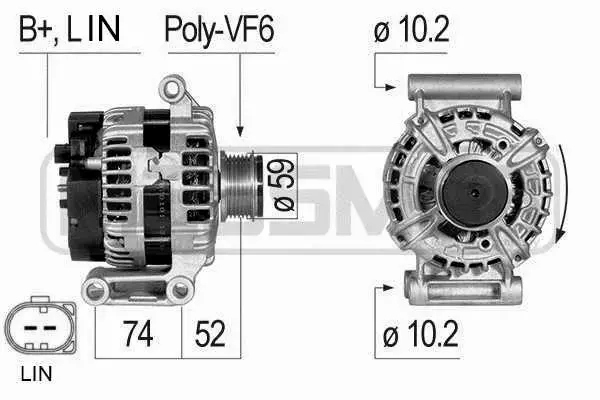 ERA ALTERNATOR 210835A 