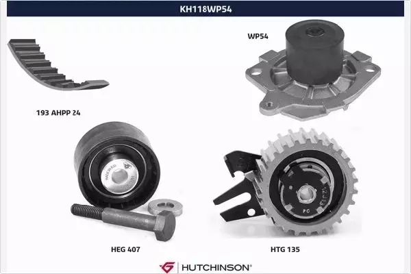 HUTCHINSON ZESTAW ROZRZĄDU KH 118WP54 