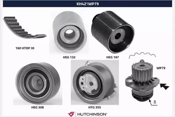 HUTCHINSON ZESTAW ROZRZĄDU KH 421WP79 