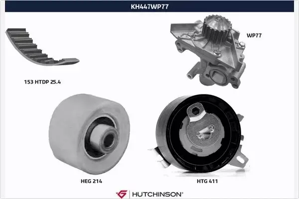 HUTCHINSON ZESTAW ROZRZĄDU KH 447WP77 