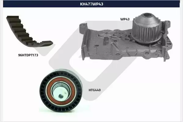 HUTCHINSON ZESTAW ROZRZĄDU KH 477WP43 