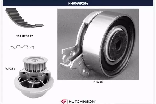 HUTCHINSON ZESTAW ROZRZĄDU KH 60WP264 