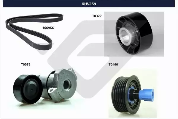 HUTCHINSON ZESTAW PASKA OSPRZĘTU KHV 259 