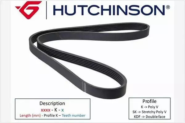 HUTCHINSON PASEK WIELOROWKOWY 1330 K 6 