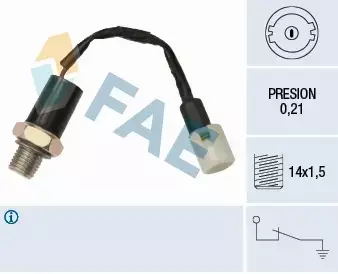 FAE CZUJNIK CIŚNIENIA OLEJU 12510 