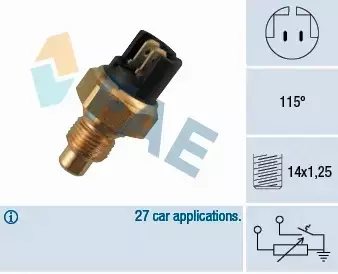 FAE CZUJNIK TEMPERATURY PŁYNU CHŁODNICZEGO 34010 