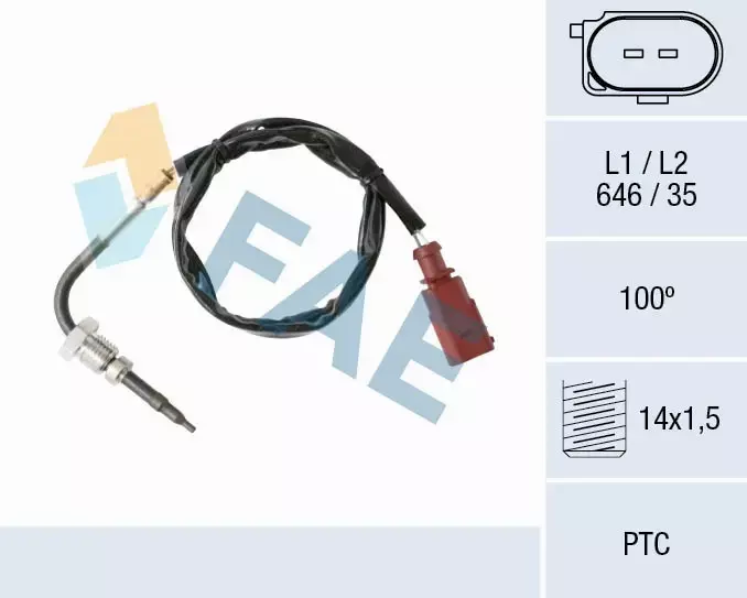 FAE CZUJNIK TEMPERATURY SPALIN 68002 