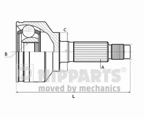 NIPPARTS PRZEGUB NAPĘDOWY J2820302 