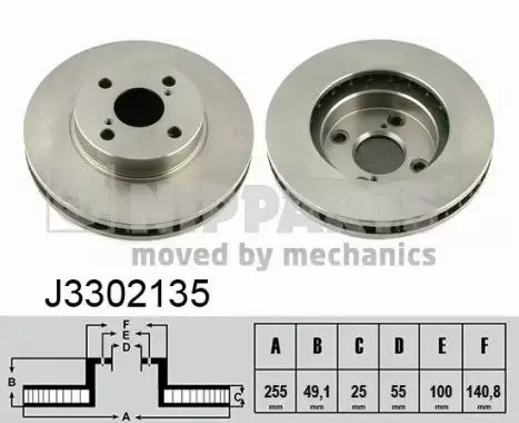 NIPPARTS TARCZA HAMULCOWA J3302135 