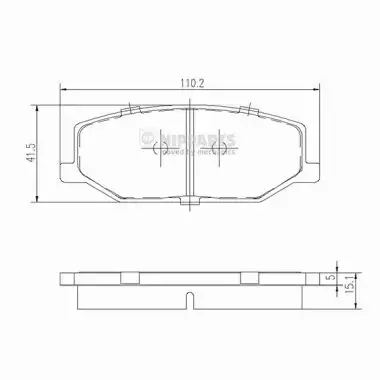 NIPPARTS KLOCKI HAMULCOWE J3608003 