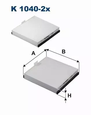 FILTRON FILTR KABINOWY K1040-2X RENAULT MEGANE  