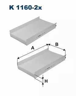 FILTRON FILTR KABINOWY K1160-2X BMW 5 E60 6 E63  