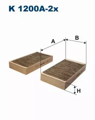 FILTRON FILTR KABINOWY K1200A-2X MERCEDES GL M  