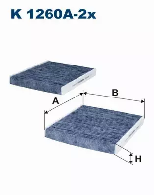 FILTRON FILTR KABINOWY K1260A-2X Z WĘGLEM BMW 5  