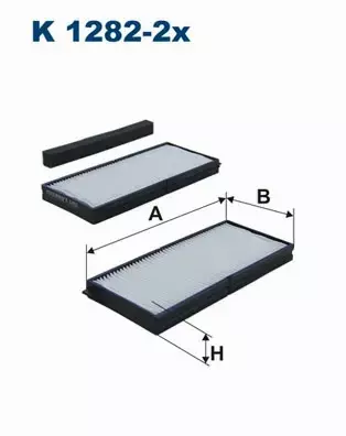 FILTRON FILTR KABINOWY K1282-2X KIA SHUMA II  24H 