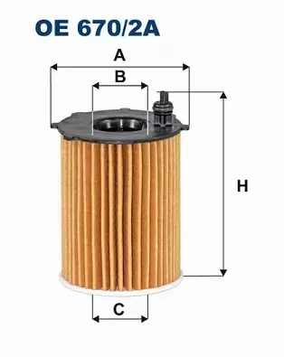 FILTRON FILTR OLEJU FIAT 500 C (312) 