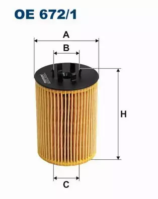 FILTRON FILTR OLEJU OE672/1 BMW X5 4.4i, 5 545i 