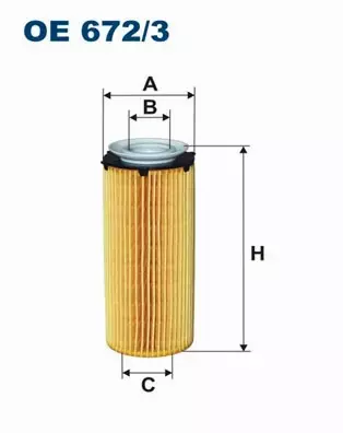 FILTRON FILTR OLEJU OE672/3 BMW 5 F10 525d 