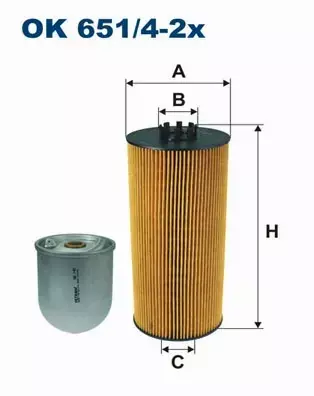 FILTRON FILTR OLEJU OK 651/4-2X 