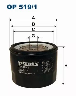 FILTRON FILTR OLEJU OP 519/1 