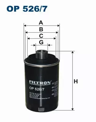 FILTRON FILTR OLEJU OP526/7 AUDI A4 A5 2.0TFSI 