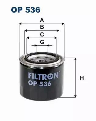 FILTRON FILTR OLEJU OP536 GALANT 2.0 LANCER 1.8 