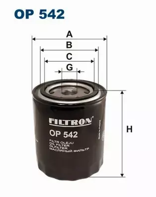 FILTRON FILTR OLEJU  OP 542 