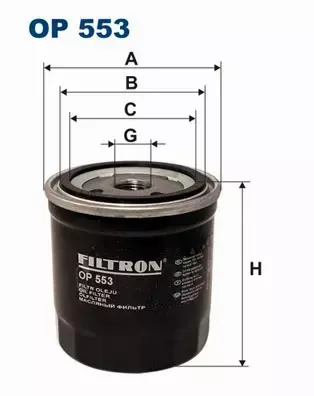 FILTRON FILTR OLEJU OP 553 