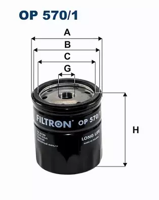 FILTRON FILTR OP570/1 OPEL OP 570/1 