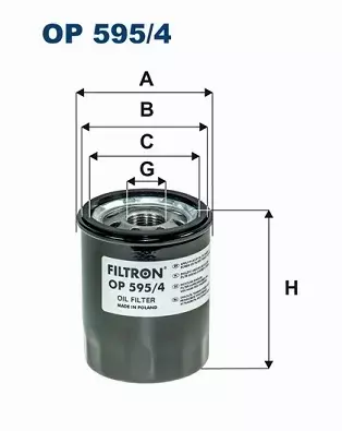 FILTRON FILTR OLEJU  OP 595/4 