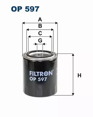 FILTRON FILTR OLEJU OP597 KIA SPORTAGE, MAZDA 626 