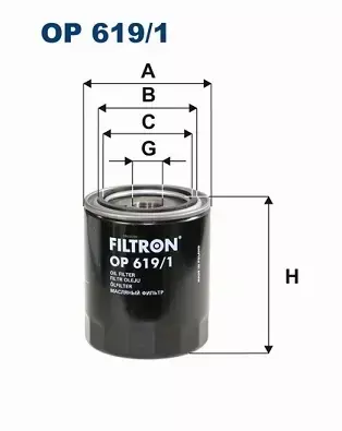 FILTRON FILTR OP619/1 TOYOTA VW OP 619/1 