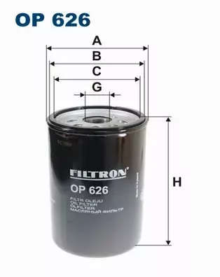 FILTRON FILTR OLEJU OP 626 