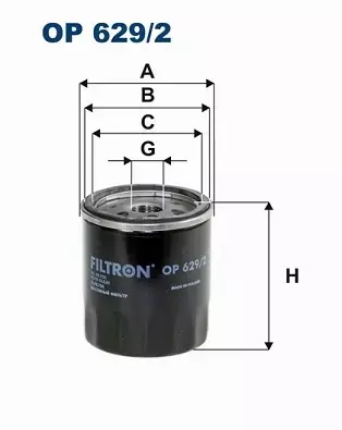 FILTRON FILTR OLEJU OP 629/2 