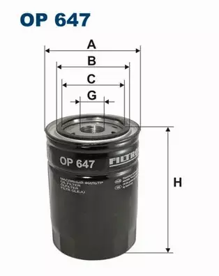 FILTRON FILTR OLEJU OP647 URSUS C-330 C-360 