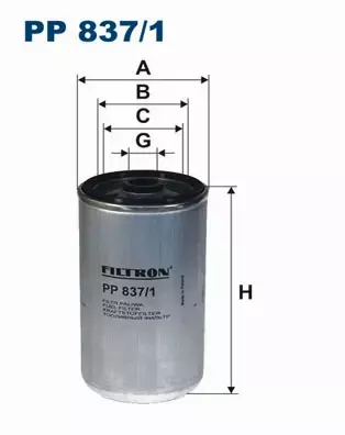 FILTRON FILTR PALIWA PP 837/1 