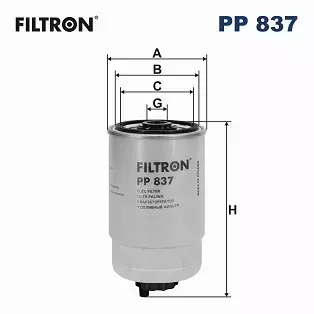 FILTRON FILTR PALIWA PP837 FIAT PEUGEOT RENAULT 