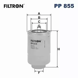 FILTRON FILTR PALIWA PP855 MAZDA 3 5 6 2.0 2.2 D 