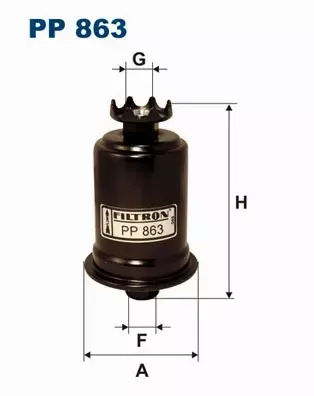 FILTRON FILTR PALIWA  PP 863 