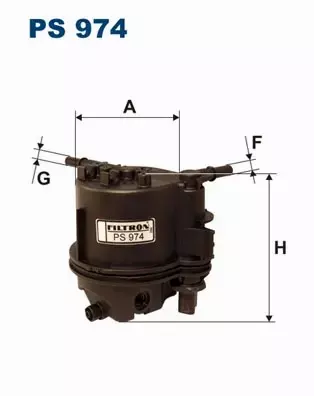 FILTRON FILTR PALIWA PS974 CITROEN PEUGEOT 1.4 HDI 