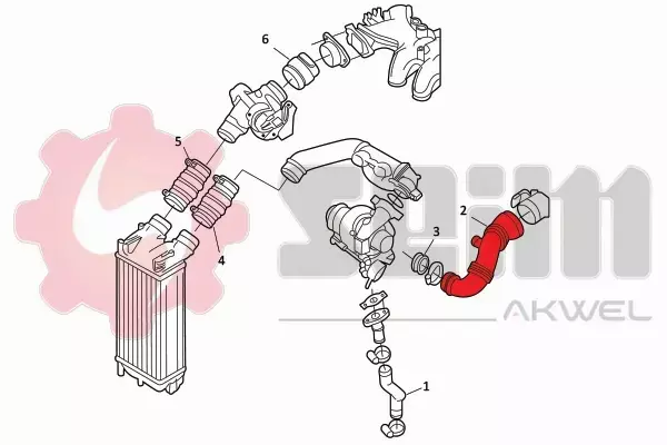 SEIM RURA WĄŻ PRZEWÓD TURBINY CITROEN PEUGEOT 1.6 HDI 