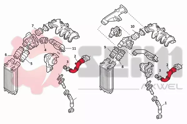 SEIM RURA WĄŻ PRZEWÓD TURBINY CITROEN PEUGEOT 1.6 HDI 