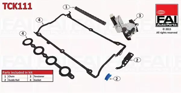 FAI AUTOPARTS ZESTAW ŁAŃCUCHA ROZRZĄDU TCK111 