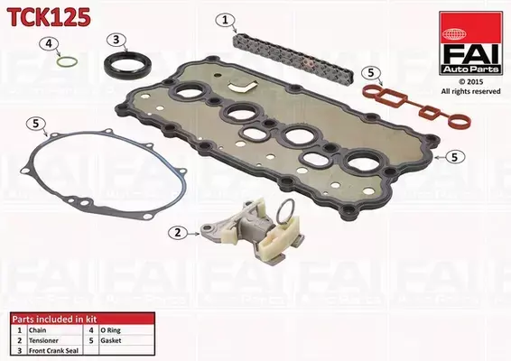 FAI AUTOPARTS ZESTAW ŁAŃCUCHA ROZRZĄDU TCK125 