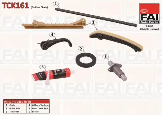 FAI AUTOPARTS ZESTAW ŁAŃCUCHA ROZRZĄDU TCK161 