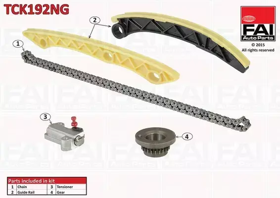 FAI AUTOPARTS ZESTAW ŁAŃCUCHA ROZRZĄDU TCK192NG 