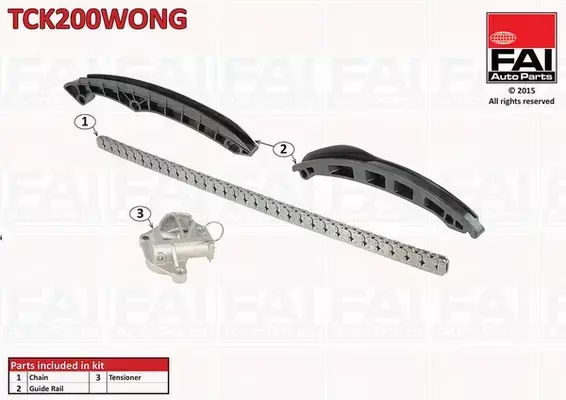 FAI AUTOPARTS ZESTAW ŁAŃCUCHA ROZRZĄDU TCK200WONG 